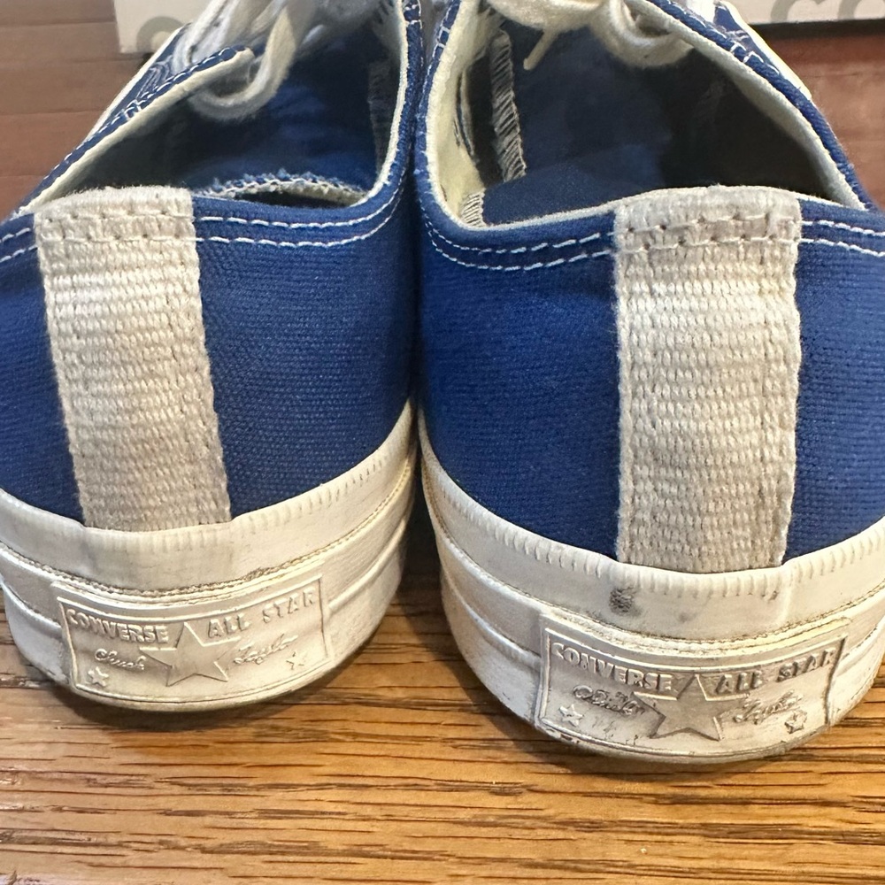Converse x Comme des Garçons Blue and White Sneakers - Picture 5 of 16